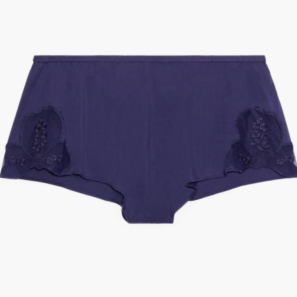Savage X Fenty A Peek Behind the Lace Navy Blue Short Sleepwear